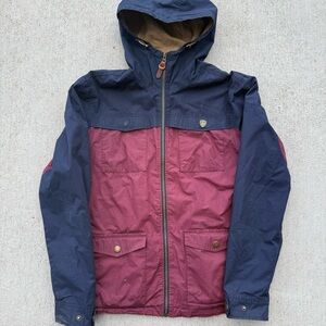 Arsenal FC Hooded Jacket -  Mens Medium - Navy Burgundy Full Zip Jacket